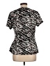 Notations Black Short Sleeve Blouse Size L - photo 2