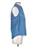 Splendid 100% Tencel Blue Sleeveless Button-Down Shirt Size XS - photo 4