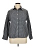 Unbranded 100% Polyester Houndstooth Gray Long Sleeve Blouse Size XL - photo 1