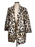 ASOS 100% Polyester Animal Print Ivory Coat Size 12 - photo 1