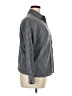 Unbranded 100% Polyester Houndstooth Gray Long Sleeve Blouse Size XL - photo 4
