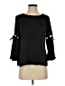 Waverly Grey Black 3/4 Sleeve Top Size S - photo 1