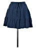 Stradivarius Solid Blue Denim Skirt Size 00 - photo 1