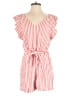 Ann Taylor LOFT 100% Rayon Stripes Red Romper Size 6 - photo 1
