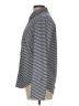 Ann Taylor 100% Polyester Stripes Gray Long Sleeve Blouse Size L - photo 5