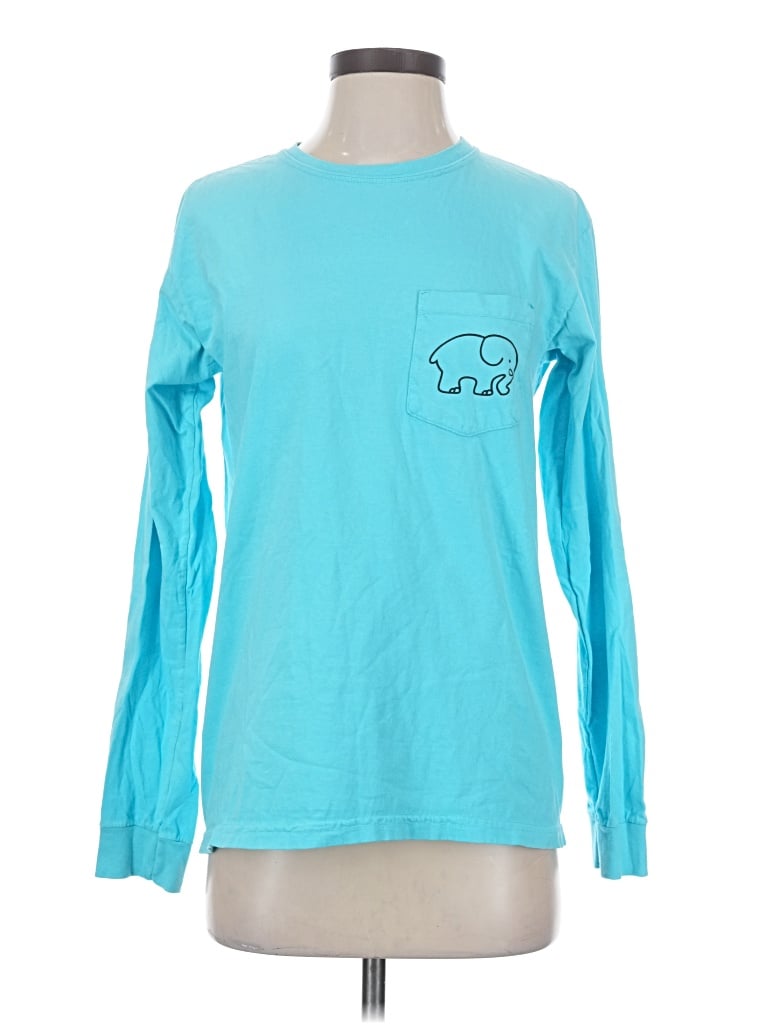 Pre-owned Comfort Colors Long Sleeve T-shirt In Teal