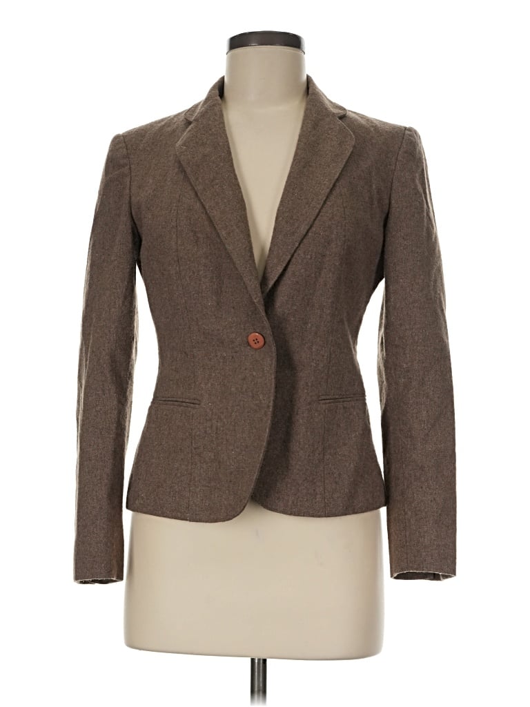 Pre-owned Assorted Brands Blazer Jacket In Brown