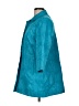 Chico's 100% Cotton Floral Teal Raincoat Size Med (1) - photo 5