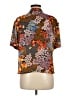 Violet & Claire 100% Polyester Floral Brown Short Sleeve Blouse Size M - photo 2