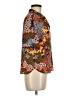 Violet & Claire 100% Polyester Floral Brown Short Sleeve Blouse Size M - photo 4