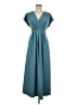 Unbranded Solid Teal Casual Dress Size M - photo 1