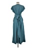 Unbranded Solid Teal Casual Dress Size M - photo 2