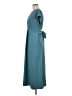 Unbranded Solid Teal Casual Dress Size M - photo 5