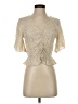 Dee Elly Ivory Short Sleeve Blouse Size S (estimated) - photo 1