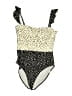 Summersalt Polka Dots Ivory One Piece Swimsuit Size 6 - photo 1