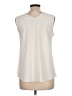 Unbranded Ivory Sleeveless Blouse Size L - photo 2