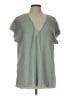 Falls Creek Gray Short Sleeve Top Size L - photo 1