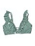 Unbranded Stripes Green Swimsuit Top Size M - photo 1