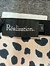 Réalisation 100% Silk Animal Print Tan Brown Silk Skirt Size XS - photo 3