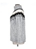 ASPEN Chevron-herringbone Gray Turtleneck Sweater Size XL - photo 5