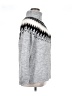 ASPEN Chevron-herringbone Gray Turtleneck Sweater Size XL - photo 4