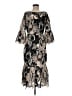 Tracy Reese 100% Polyester Paisley Black Cocktail Dress Size 6 - photo 1