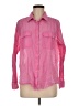 Elan Pink Long Sleeve Button-Down Shirt Size M - photo 1