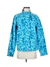 Coldwater Creek 100% Cotton Print Blue Windbreaker Size S - photo 1
