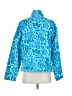Coldwater Creek 100% Cotton Print Blue Windbreaker Size S - photo 2