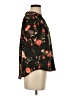 41Hawthorn 100% Polyester Floral Black Short Sleeve Blouse Size S - photo 4