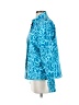 Coldwater Creek 100% Cotton Print Blue Windbreaker Size S - photo 5
