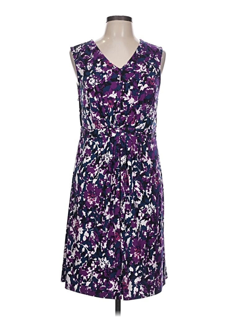 Pre-owned Daisy Fuentes Casual Dress In Purple