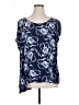 New Directions Blue Short Sleeve Blouse Size 1X - photo 1