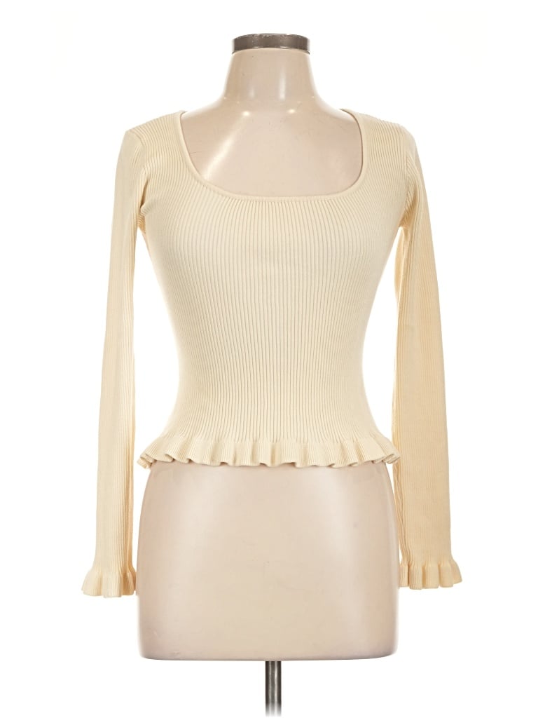 Pre-owned The Workshop Long Sleeve T-shirt In Ivory