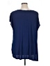 New Directions Blue Short Sleeve Blouse Size 1X - photo 2