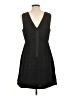 Madewell Solid Black Cocktail Dress Size 12 - photo 2
