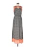 THML 100% Polyester Print Gray Casual Dress Size M - photo 1