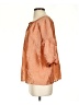 Talbots Orange 3/4 Sleeve Silk Top Size S - photo 5