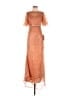 Mac Duggal 100% Polyester Orange Cocktail Dress Size 2 - photo 1
