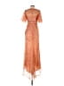 Mac Duggal 100% Polyester Orange Cocktail Dress Size 2 - photo 2