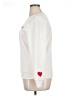 Bobbie Brooks 100% Polyester Hearts White Sweatshirt Size XL - photo 5