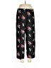 Lilly Pulitzer 100% Silk Floral Black Silk Pants Size 10 - photo 1