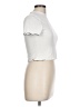 Shein Ivory Short Sleeve Turtleneck Size L - photo 4