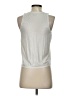 Express Solid Metallic Silver Sleeveless Top Size XS - photo 2