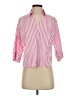 Modern Works Stripes Pink 3/4 Sleeve Blouse Size XS - photo 1