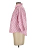 Modern Works Stripes Pink 3/4 Sleeve Blouse Size XS - photo 5