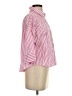 Modern Works Stripes Pink 3/4 Sleeve Blouse Size XS - photo 4
