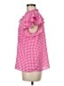 1.State Pink Short Sleeve Blouse Size M - photo 5