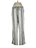 Per Se Stripes Silver Linen Pants Size S - photo 1