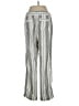Per Se Stripes Silver Linen Pants Size S - photo 2